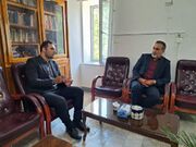 دیدار مدیر عامل معدن آهک هیدراته با رییس اداره بهزیستی شهرستان اهر