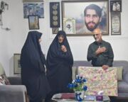 نکا | حضور رئیس اداره بهزیستی نکا در منزل شهید والامقام مدافع حرم محمد تقی سالخورده به مناسبت گرامیداشت هفته بهزیستی