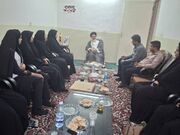 دیّر| دیدار رئیس و کارکنان اداره بهزیستی شهرستان دیربا امام جمعه به مناسبت هفته بهزیستی