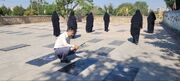 گزارش تصویری| غباروبی مزار شهدای شهرستان عجبشیر
