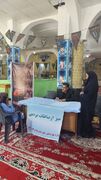 پاسارگاد ا برگزاری میز خدمت در محل امام زاده حسین(ع) به مناسبت گرامیداشت هفته بهزیستی 