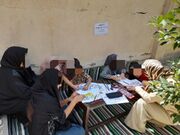 نظرآباد | نقش‌آفرینی رنگ‌ها در هفته بهزیستی؛ کارگاه نقاشی ویژه کودکان در نظرآباد برگزار شد
