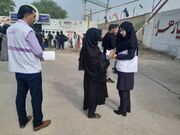 ارتقای سلامت روان زائران در مسیر اربعین؛ استقرار کارشناسان اورژانس اجتماعی حمیدیه در اردوگاه ثامن‌الائمه(ع) ‌