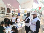 خدمت‌رسانی کارشناسان اورژانس اجتماعی بهزیستی دزفول به زائران اربعین حسینی در مرز چذابه