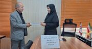 تجلیل سرپرست اداره بهزیستی از یحیی فارسیانی خبرنگار شهرستان گالیکش به مناسبت روز خبرنگار