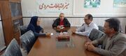 جلسه رئیس امور اداری و نیروی انسانی بهزیستی استان به همراه کارشناسان ستادی با رییس بهزیستی شهرستان نیر
