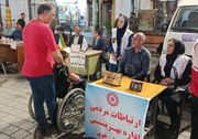برگزاری میز خدمت بهزیستی خوی در تجمع شبانه به مناسبت هفته دولت