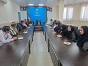 خرامه |دیدار رئیس بهزیستی شهرستان خرامه وکارکنان با فرماندار به مناسبت هفته دولت