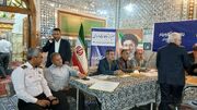 برپایی میز ارتباطات مردمی دستگاه های اجرایی در مصلای نماز جمعه شهرستان میانه