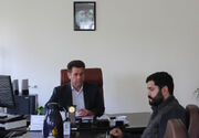 جلسه مدیر اداره با نماینده بنیاد علوی در راستای حمایت از توانخواهان و نیازمندان