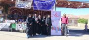 حضور فعال مراکز مثبت زندگی و تسهیلگران بهزیستی کوهسرخ در رویداد محلی جشنواره بادام