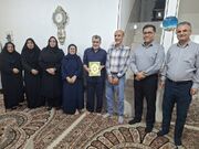 تجلیل از جانباز و آزاده سرافراز هشت سال دفاع مقدس در شهرستان دیر