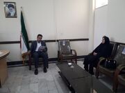 دیدار رئیس بهزیستی مشگین‌شهر با رئیس اداره صمت در راستای توانمندسازی مددجویان