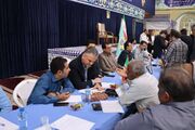 دشتی| برگزاری میز خدمت بهزیستی با حضور مسئولان استانی در مصلای نماز جمعه خورموج