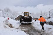 بازگشایی ۲۶۱محور روستای درگیر برف در آذربایجان غربی