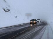 بارش برف و باران در محورهای مواصلاتی ۱۸ استان کشور