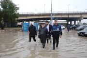 استاندار خوزستان: تمام امکانات برای رفع آبگرفتگی معابر شهرها بسیج شده است + عکس