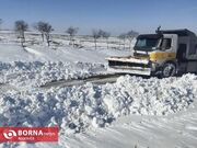 ارتفاع برف اخیر در برخی مناطق فیروزکوه به ۲ متر رسید