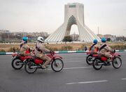 رژه موتورسواران نیروهای مسلح از فرودگاه مهرآباد تا بهشت زهرا (س)