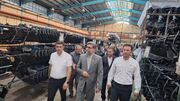 معاون وزیر صمت از دو واحد صنعتی در شهر صنعتی البرز بازدید کرد