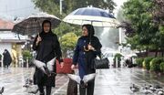 رگبار باران در ۱۳ استان نیمه شمالی کشور