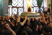 آیین سنتی طشت‌گذاری در مسجد اعظم اردبیل برگزار شد