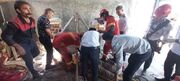 نجات یک مصدوم در پی حادثه سقوط در چاه روستای دستگرد بیرجند