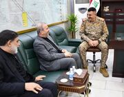 دیدار سفیر ایران در عراق، با فرمانده عملیات کربلای معلی