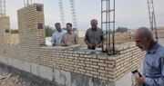 بازدید میدانی مدیر آموزش و پرورش شهرستان دلگان به همراه خیرین از پروژه ساخت مدرسه ۴ کلاسه در روستای هیتک