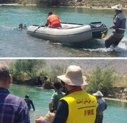 خارج شدن پیکر جوان ۲۴ ساله از رودخانه گاماسیاب کرمانشاه