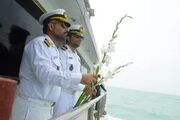 محل شهادت شهدای پرواز ۶۵۵ در خلیج فارس گلباران شد