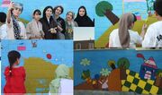 دیوارهای شهر با نقاشی کودکان و نوجوانان سمنان جان گرفت