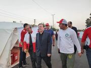 آماده‌باش کامل زائر شهر جمعیت هلال‌احمر قزوین در پارک چیتگر تهران