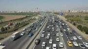 ترافیک سنگین در جاده های استان قزوین در مسیر بازگشت زائران