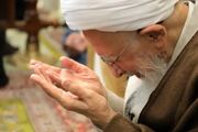 دعاهای آکنده از اشک آیت‌الله جوادی آملی بر پیکر «امام شهید»؛ طلب پذیرش مجاهد شهید در پیشگاه الهی