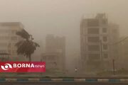 باد شدید و گردوخاک در تهران