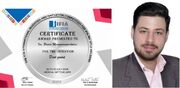 پوریا معصومی، نخبه مازندرانی، مدال نقره مسابقات جهانی اختراعات سوئیس را کسب کرد