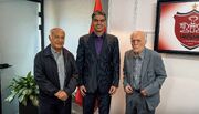 دیدار صمیمانه دو پیشکسوت پرسپولیس با حدادی
