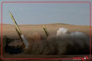 تصاویر شلیک های بامداد امروز نیروی هوافضای سپاه به پایگاه‌های آمریکا در منطقه