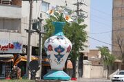 نصب و جانمایی ۲۰ المان شهری در ابهر