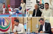 برگزاری آزمون ارتقای کمربند قرمز تا دان ۳ در خانه تکواندو استان قزوین