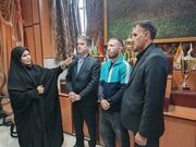 دیدار مدیرکل ورزش و جوانان لرستان با ملی پوش لرستانی اعزام به المپیک آسیایی ژاپن