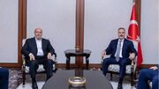 دیدار رئیس دفتر سیاسی حماس با وزیر خارجه ترکیه