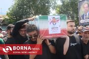 پیکر شهید نیما مرادی در بندرانزلی آرام گرفت