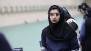 سامیه یاسی در جمع تیراندازان اعزامی به اردوی مشترک ایران و چین