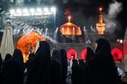 عزاداری بانوان اردو زبان در سوگ پیامبر (ص) و امام حسن (ع) در حرم رضوی