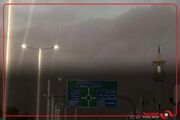 طوفان گردو غبار در مدینه منوره