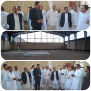 بازدید معاون هماهنگی امور عمرانی استانداری سیستان و بلوچستان از روند احداث سالن ورزشی روستای زهلنفان بخش دامن