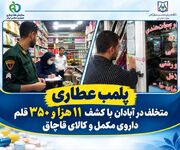 کشف ۱۱ هزار و ۳۵۰ قلم کالای قاچاق و غیرمجاز از یک عطاری در آبادان