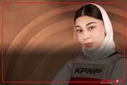 مراسم اهدای مدال به نفرات برتر مسابقات تکواندو وزن منهای ۶۷ کیلوگرم